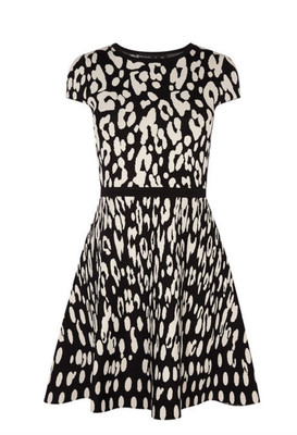 karen millen leopard print mini dress