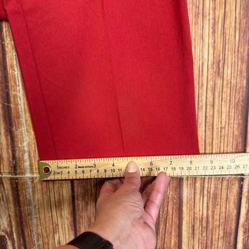 Pantalones elásticos para mujer 89th & Madison rojos corte bota talla grande - Imagen 6 de 9