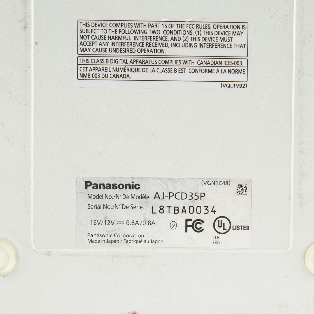 Panasonic AJ-PCD35 Five-Slot P2 Solid-State Memory Drive Panasonic AJ-PCD35 Five-Slot P2 Solid-State Memory Drive