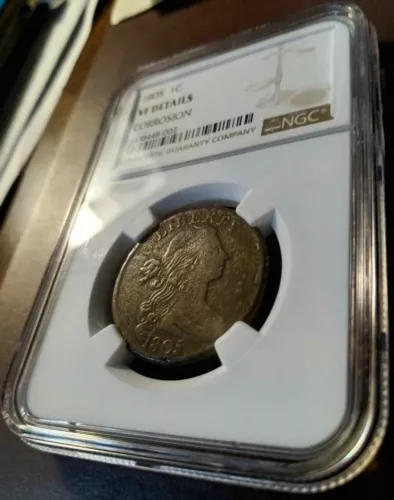 1805 Draped Bust Large Cent, NGC VF details