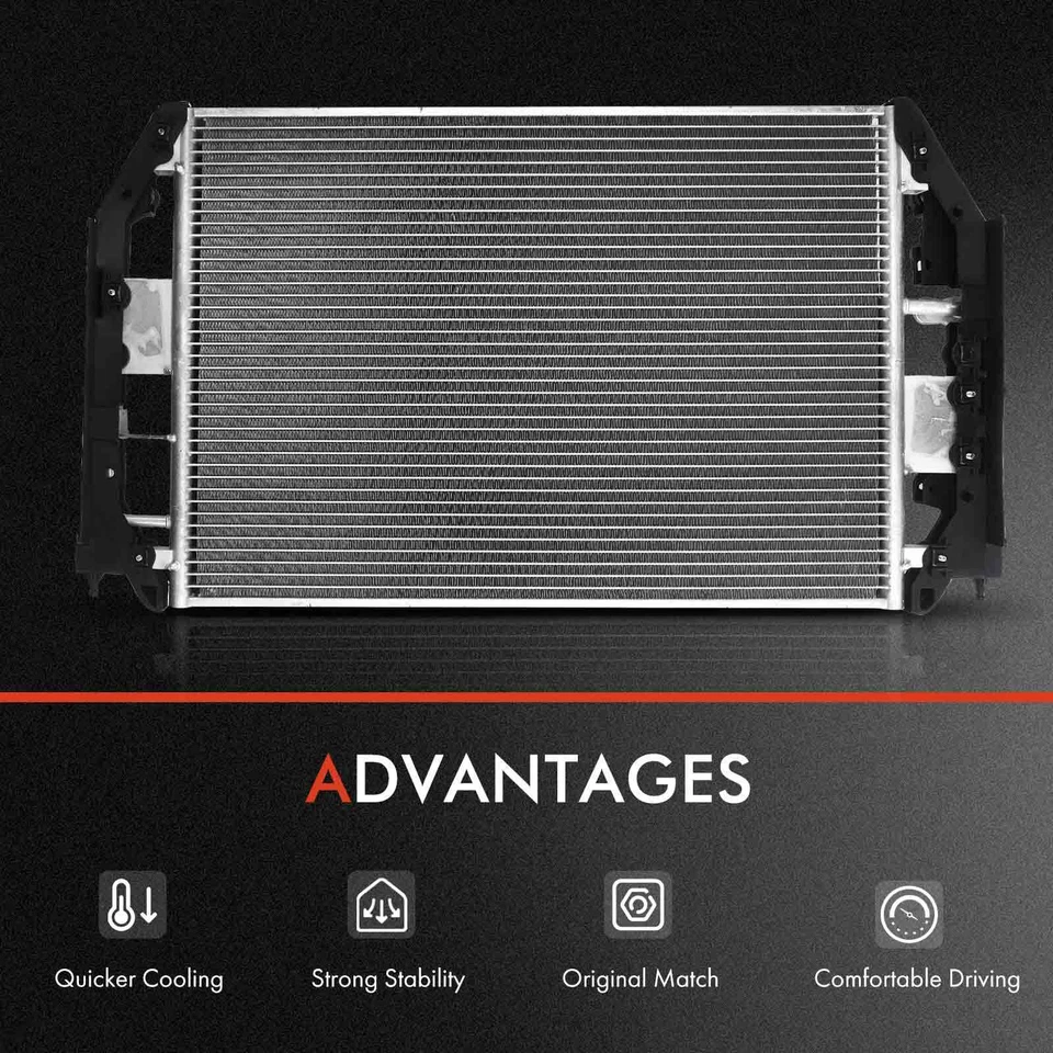 Kit de refrigeración de radiador y condensador de CA para Toyota Camry Lexus ES300 1997-2001 3,0 L Foto 3 de 4