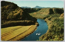 Kauai, Hawaii Vintage Postcard, Wailua River
