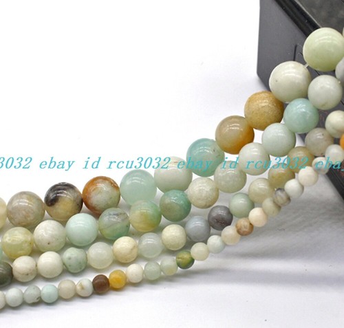 Venta al por mayor lote espaciador redondo de piedras preciosas naturales cuentas sueltas 15" 6 mm 8 mm 10 mm - Imagen 23 de 48
