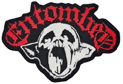 ENTOMBED UPRISING RED LOGO (shaped border) EMBROIDERED PATCH