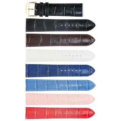 12-30MM Leather Watch Strap Alligator Grain Genuine Watch Band