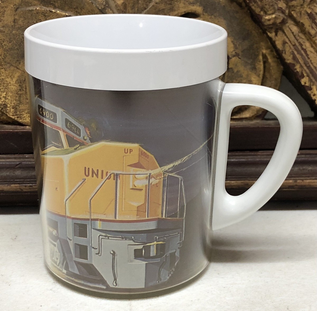 Vintage THERMO SERV Union Pacific Railroad Plastic Coffee Mug - Made in USA  (F) | eBay