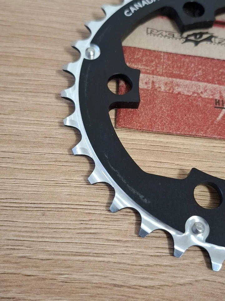 Retro Bicycle Parts NIB NOS RaceFace Chainring - Black 8-Speed 94mm 34T - Image 3 of 4