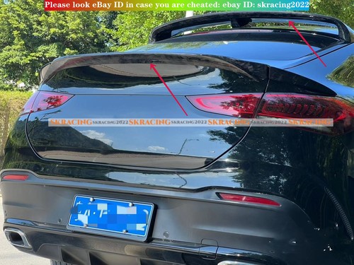 For Benz 20-23 GLE53 GLE63 Forged Carbon Fiber Rear Trunk Wing +Roof Spoiler - Picture 6 of 23