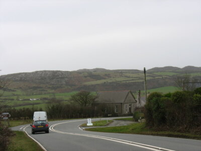 Photo 6x4 The Capel Sardis bend on the A5025 at Llaneuddog The bend is ma c2009