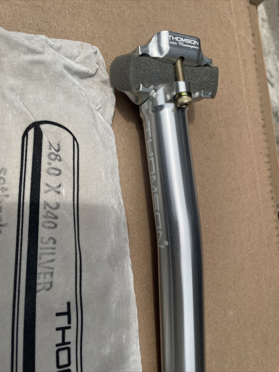 thomson Masterpiece bicycle setback seatpost 28.0 X 240 thomson Masterpiece bicycle setback seatpost 28.0 X 240