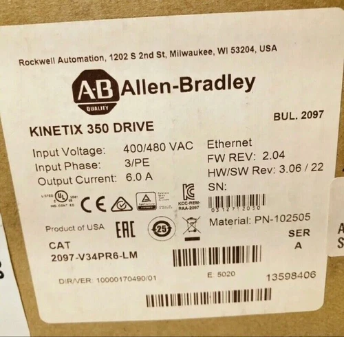 New Factory Sealed 2097-V34PR6-LM Kinetex 350 Servo Driver 2097V34PR6LM - Picture 1 of 2