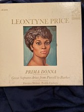 LEONTYNE PRICE Boxed LP w booklet Prima Donna SOPRANO ARIAS Die-Cut 1966
