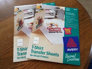 avery shirt transfer paper