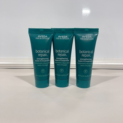 AVEDA 3 Botanical Repair Strengthening Leave-In Treatment .85 fl oz each Travel