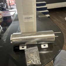 BLACKHORSE-RACING 3" X 9" Radiator Coolant Overflow Puke Tank Polished Stainl...