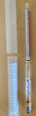 Alkoholmeter, Langalkoholmeter mit Thermometer, ideal für Weinproduzenten