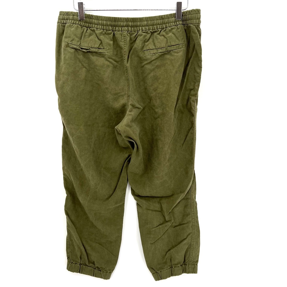 J Crew Point Sur Seaside Pants Linen Blend Joggers Green