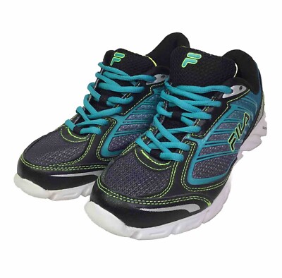 FILA COOL MAX FRESH Womens Sneakers Teal Black Shoe Size