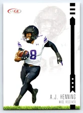 2025 Sage Football Black A.J. Henning #49 Northwestern Wildcats