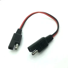 2 PCS SAE to SAE Extension Cable 18AWG Quick Disconnect Wire SAE Connector 25Cm