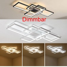 LED Design Deckenleuchte Wohnzimmer Flur Deckenlampe Deckenlicht Dimmbar 50W