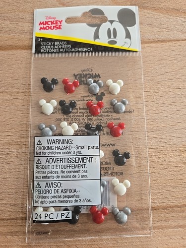 Disney Mickey Head Sticky Brads scrapbooking stickers