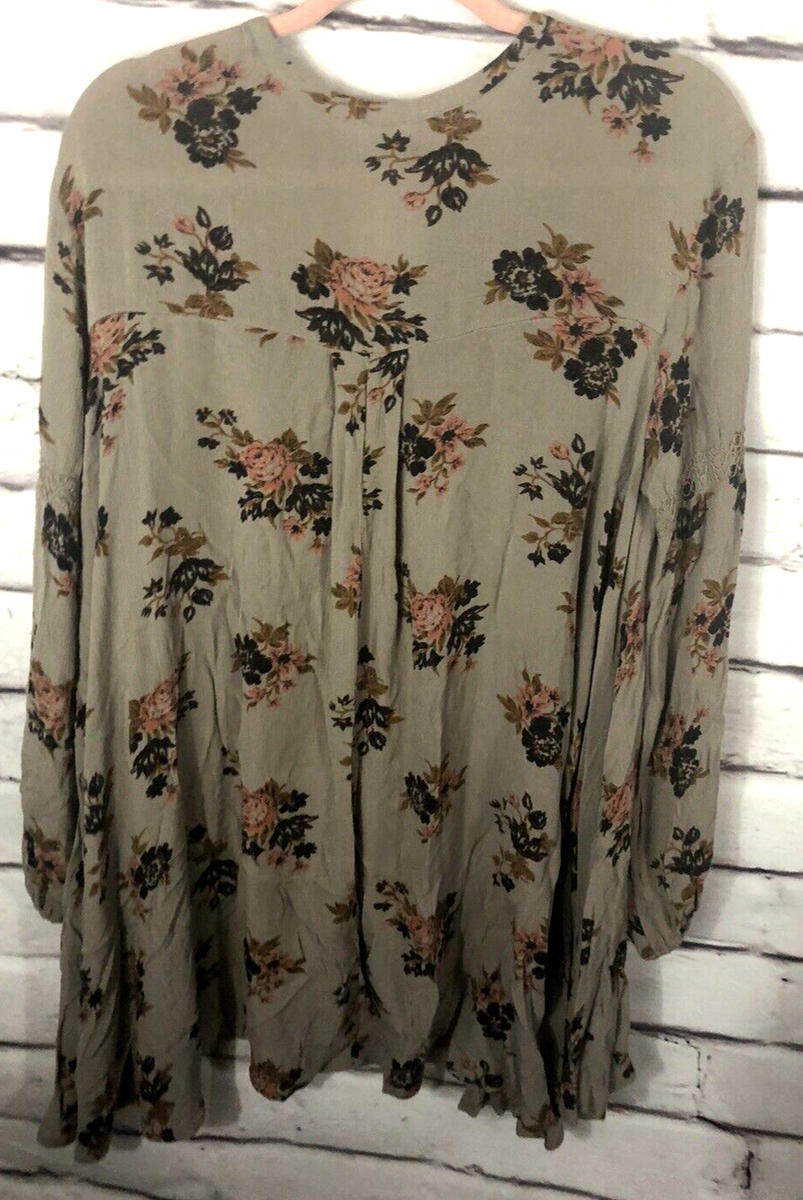 free people brown floral dress Traditional Dresser By Oak Park