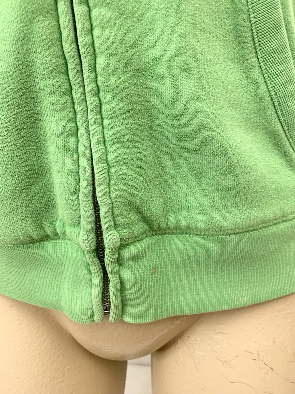 UNDERCOVER Victoria’s Secret ROSA Giacca Felpa con Cappuccio S Small 38" Manica Lunga Cerniera Verde Blu