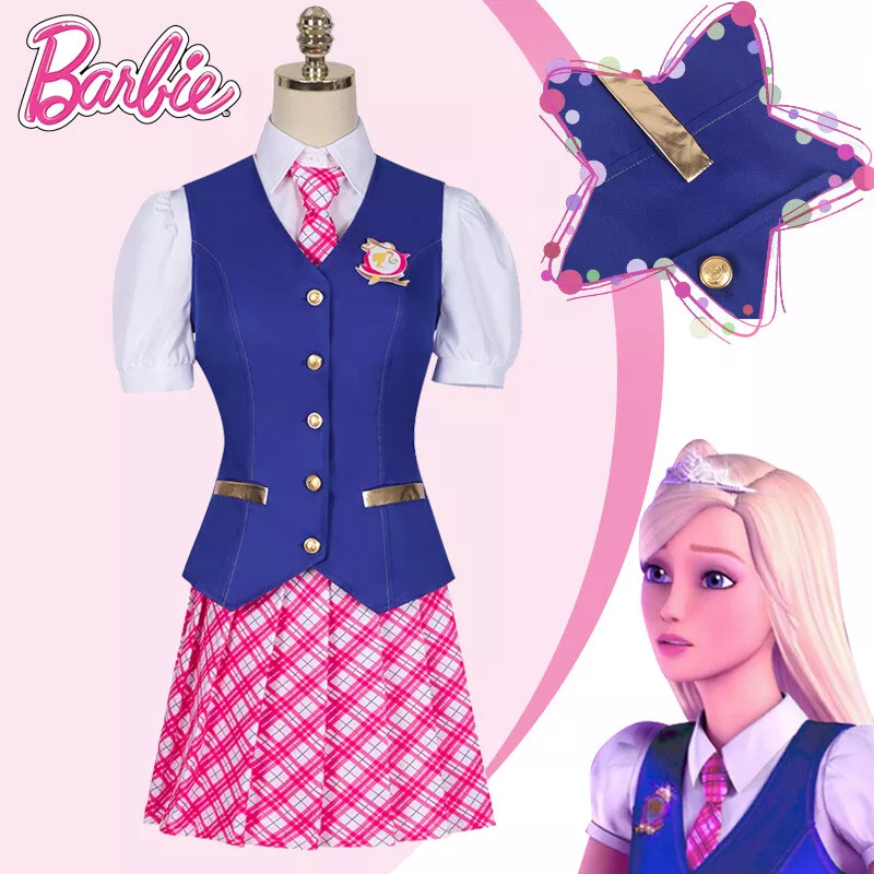 Barbie Cosplay Princess Charm Delancy School Uniform Halloween Carnival Suits