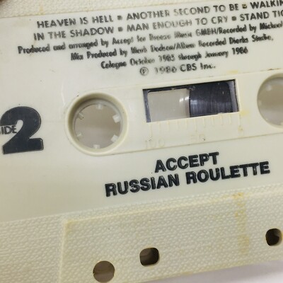 Accept – Russian Roulette (1986, Dolby System, Cassette) - Discogs