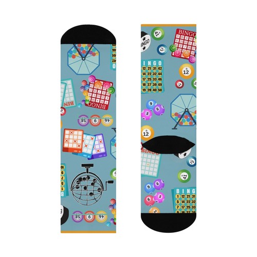 ¡Calcetines de noche para juegos de bingo! Unisex 1 Talla Acolchado Ligero Colorido Original - Imagen 5 de 7