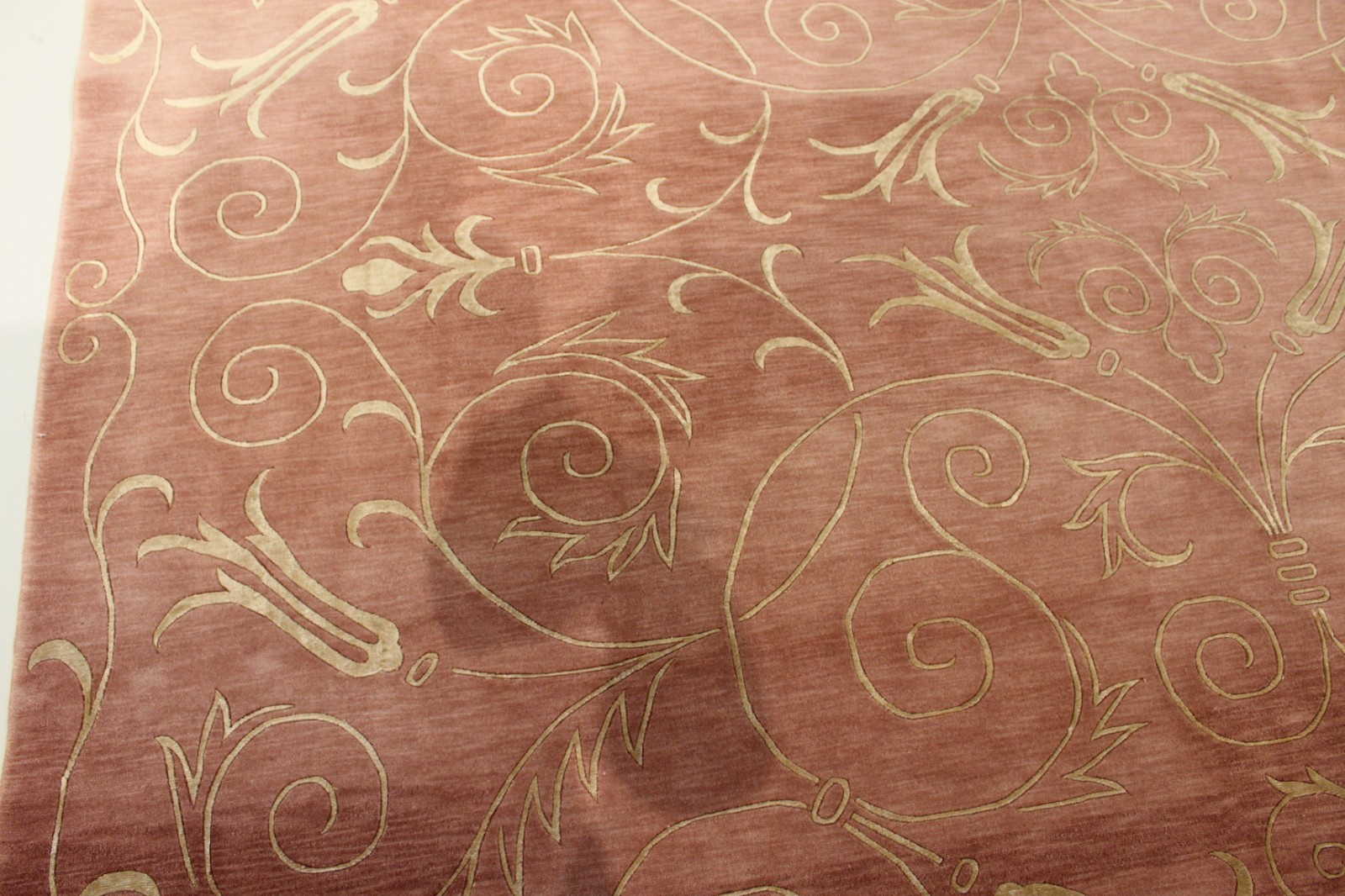 Genuine Handwoven modern rug 9.0'X12.0' wool and silk made in Nepal 75% off!! - Picture 3 of 8