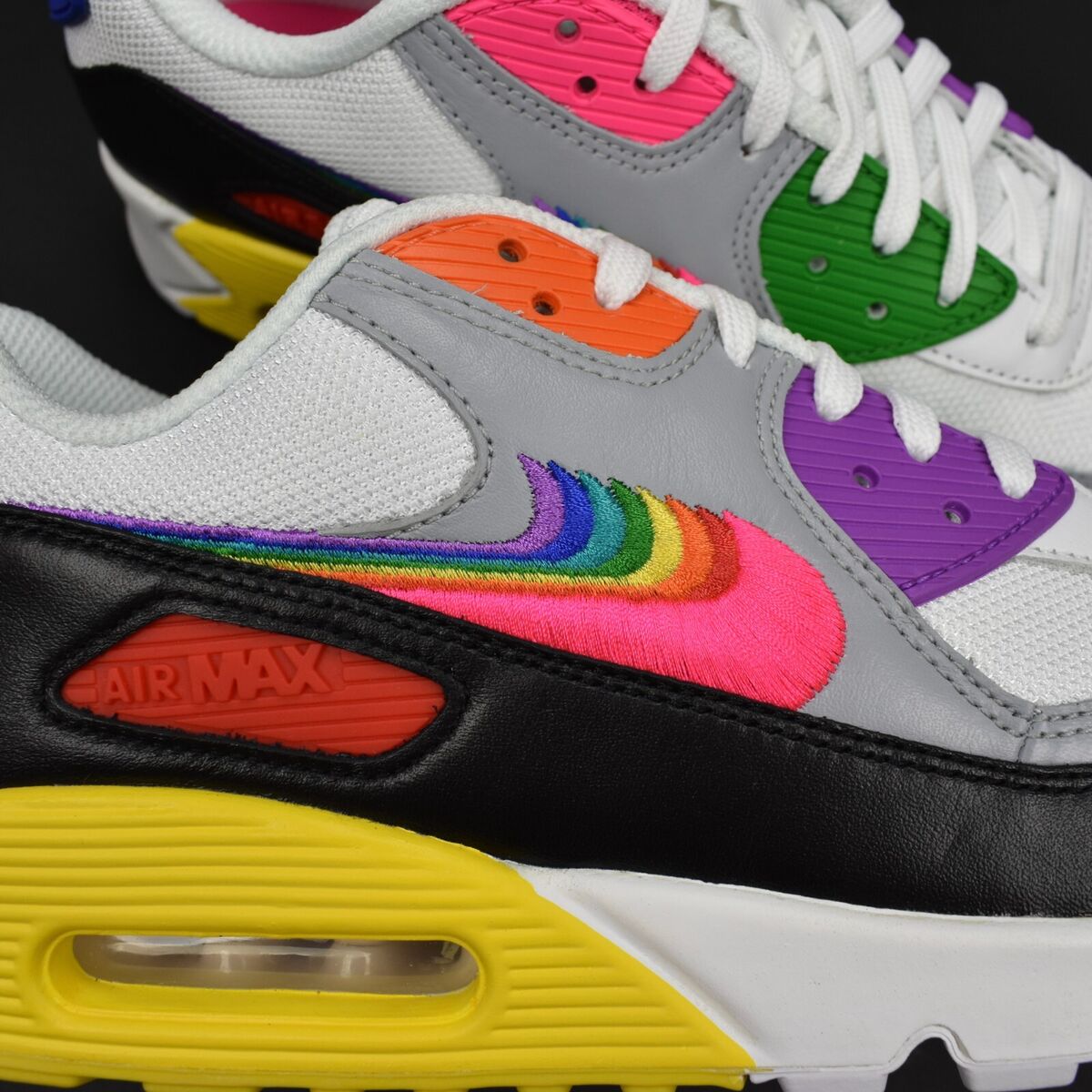 NWT Nike Air Max 90 BETRUE Rainbow Swoosh Men's Sneakers 10 NWT Nike Air Max 90 BETRUE Rainbow Swoosh Men's Sneakers 10