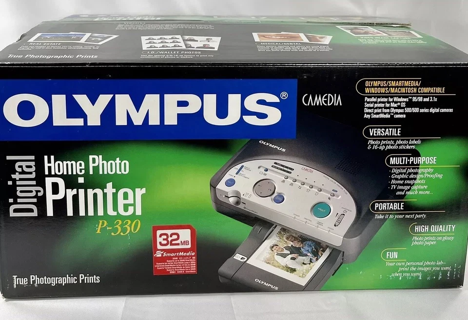 Digital Home Photo Printer Color Olympus Camedia P-330 New Without Accessories - Image 2 of 4
