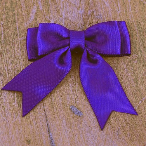 Bows, Pack of 10, Small Ready Made 2", Satin Ribbon Double Bows 30