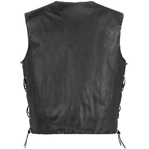 Chaleco de cuero PAULGOS chaleco de cuero motociclista rockero motocicleta chaleco de motociclista BW6 - Imagen 4 de 4
