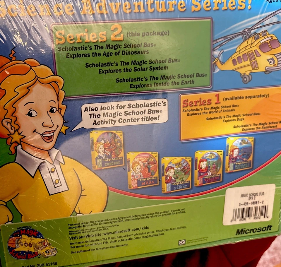 Nuevo de Lote Antiguo Magic School Bus Bonus Pack Serie 2 01 Scholastic-Book CD Lote Microsoft :) Foto 3 de 4