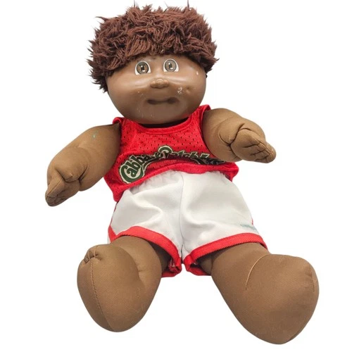 Vintage 1978,1982 Cabbage Patch Kids Black African American Doll Boy Gym Jersey