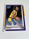 RJ Davis 2025-26 Donruss Basketball Rated Rookie Auto /99 Lakers #101