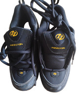 HEELYS Unisex Youth USA 5 UK 4 Style 7112 Black Yellow Contrast Trim NO TOOL L4