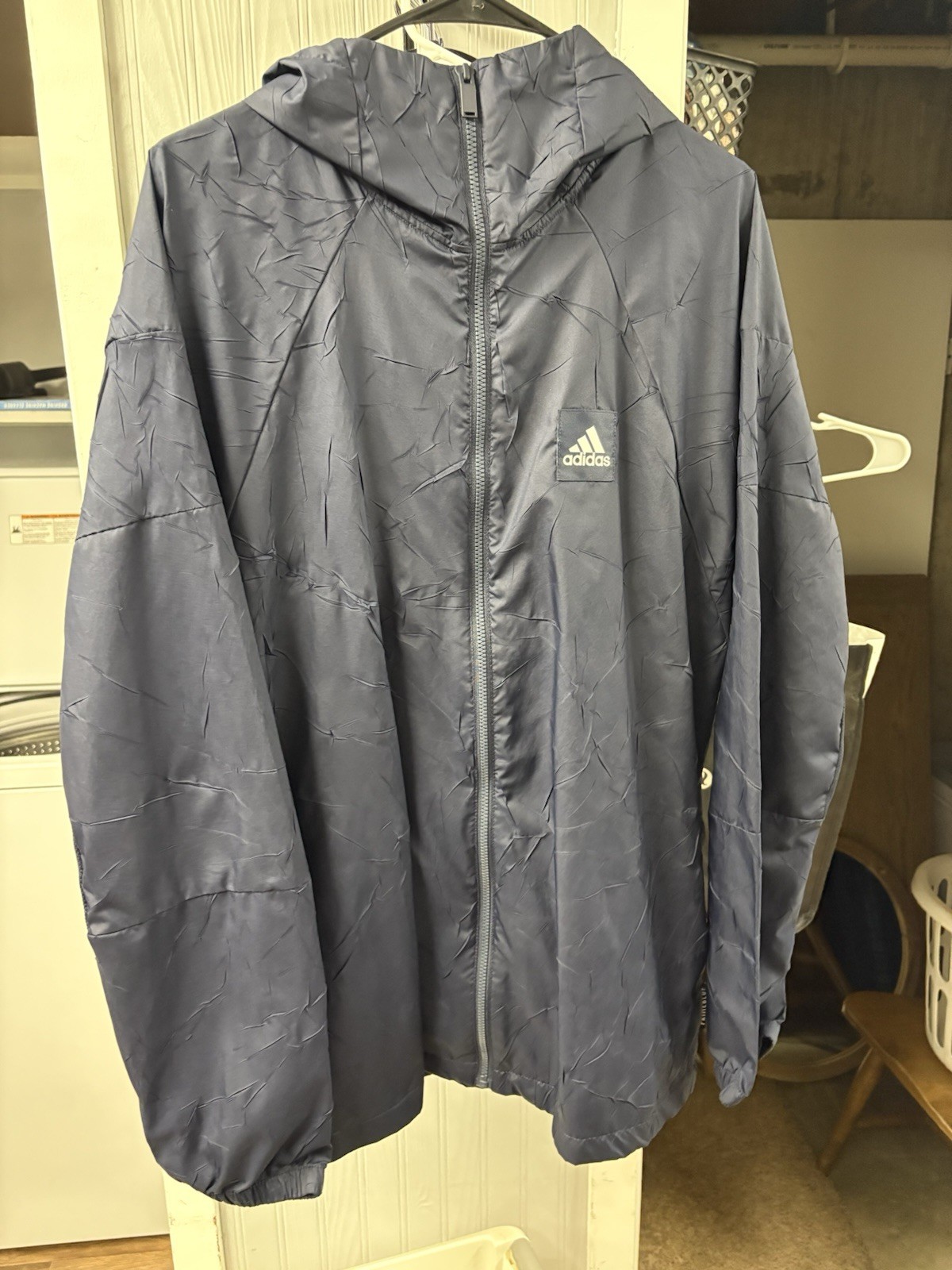 Adidas W.N.D Primeblue Mens Water Repellent Jacket in Blue