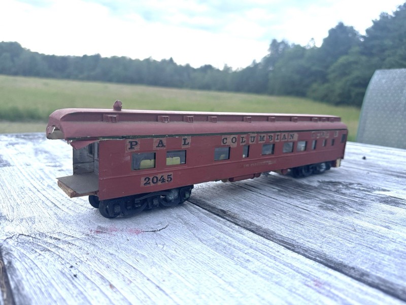 Wooden Presidential Observation Car O Gauge (with Interior ) For Repair