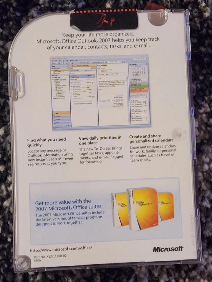 Microsoft Office Outlook 2007 Application Software E-Mail Delivery X12-11790-02 - Image 2 of 2