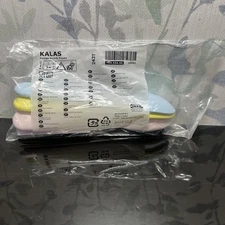 NEW IKEA Kalas Kids Plastic Spoon Multi-Color Tableware 4 Pack