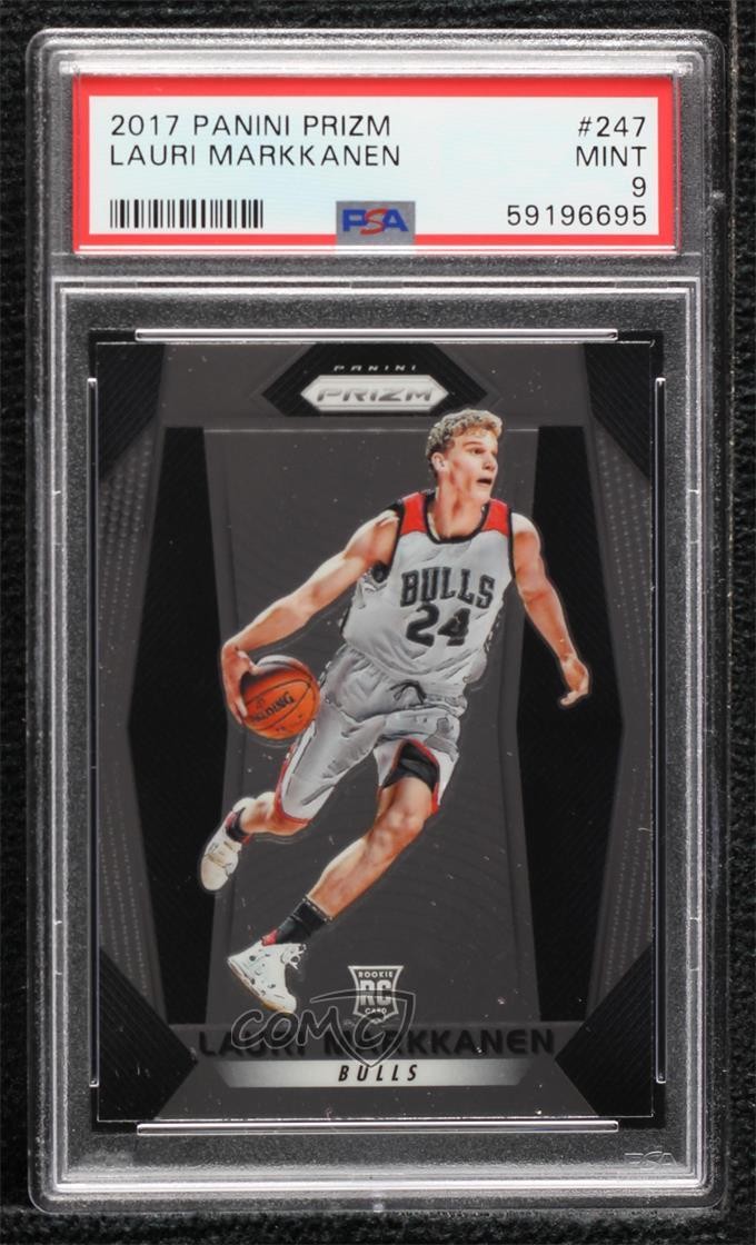2017-18 Panini Prizm Lauri Markkanen #247 PSA 9 MINT 0t3c