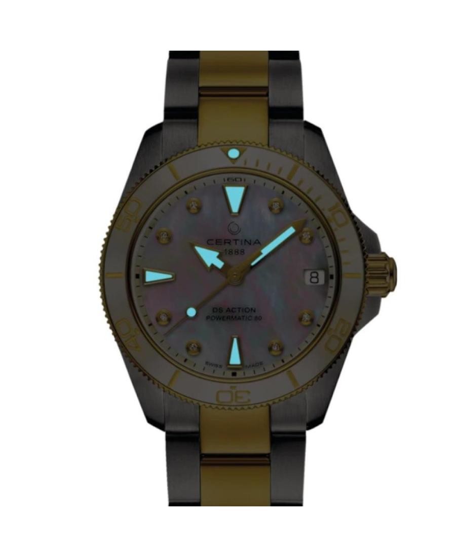 CERTINA Women Analog Automatic Casual Watch Classic Dress Mother of Pearl Dial W