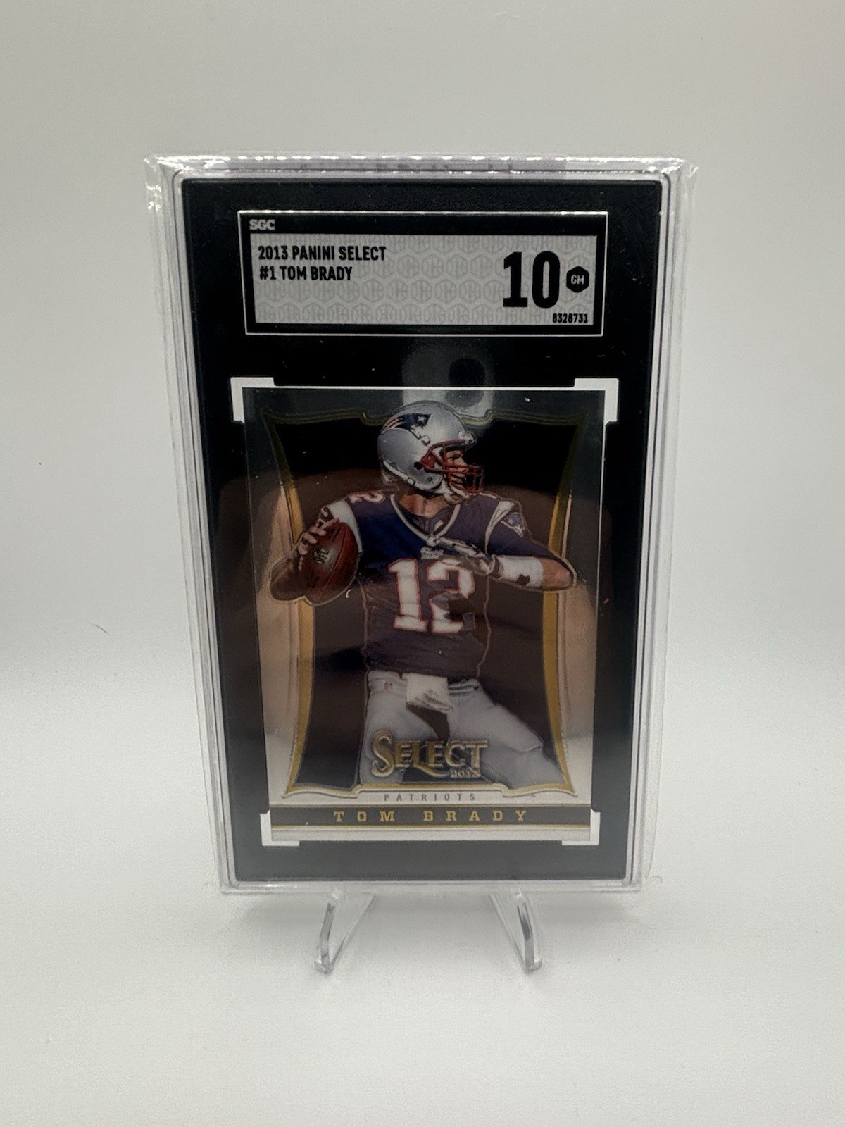 2013 Panini Select #1 Tom Brady New England Patriots SGC 10 NFL Football Card