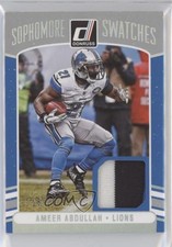 2016 Donruss Sophomore Swatches Relics Prime 16/25 Ameer Abdullah #3 1u6