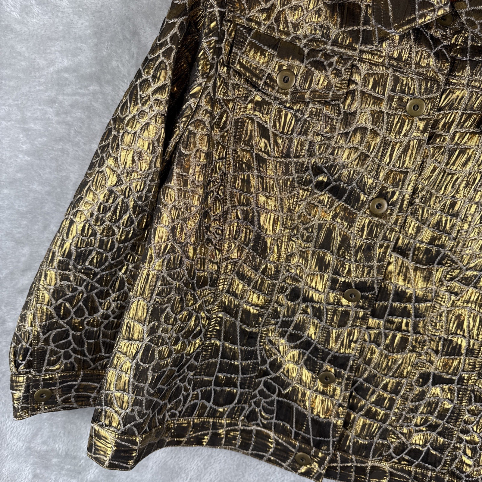 Women’s Ruby Rd Jacket Gold Bronze Lightweight Tr… - image 2