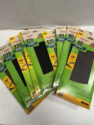 10 Variations of Gator Sandpaper, Zip Sanding Mesh Hook & Loop, Screen Clamp On